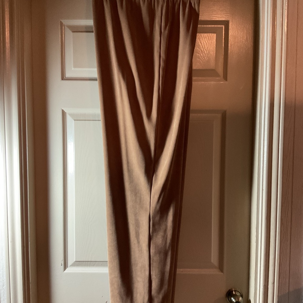 Vintage Blue Tan Velvet Trousers